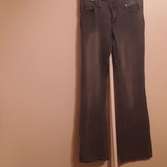 💫💫💫MAX  RAVE BLACK BOOTCUT VINTAGE 90'S Y2K JEANS JUNIOR GIRLS SIZE 5 - Picture 1 of 5